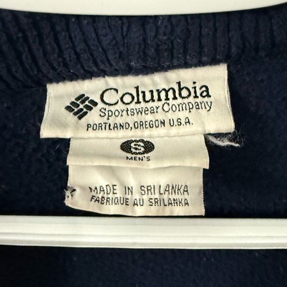 Columbia Dark Blue Men's Fleece Jacket unisex - Picture 3 of 3